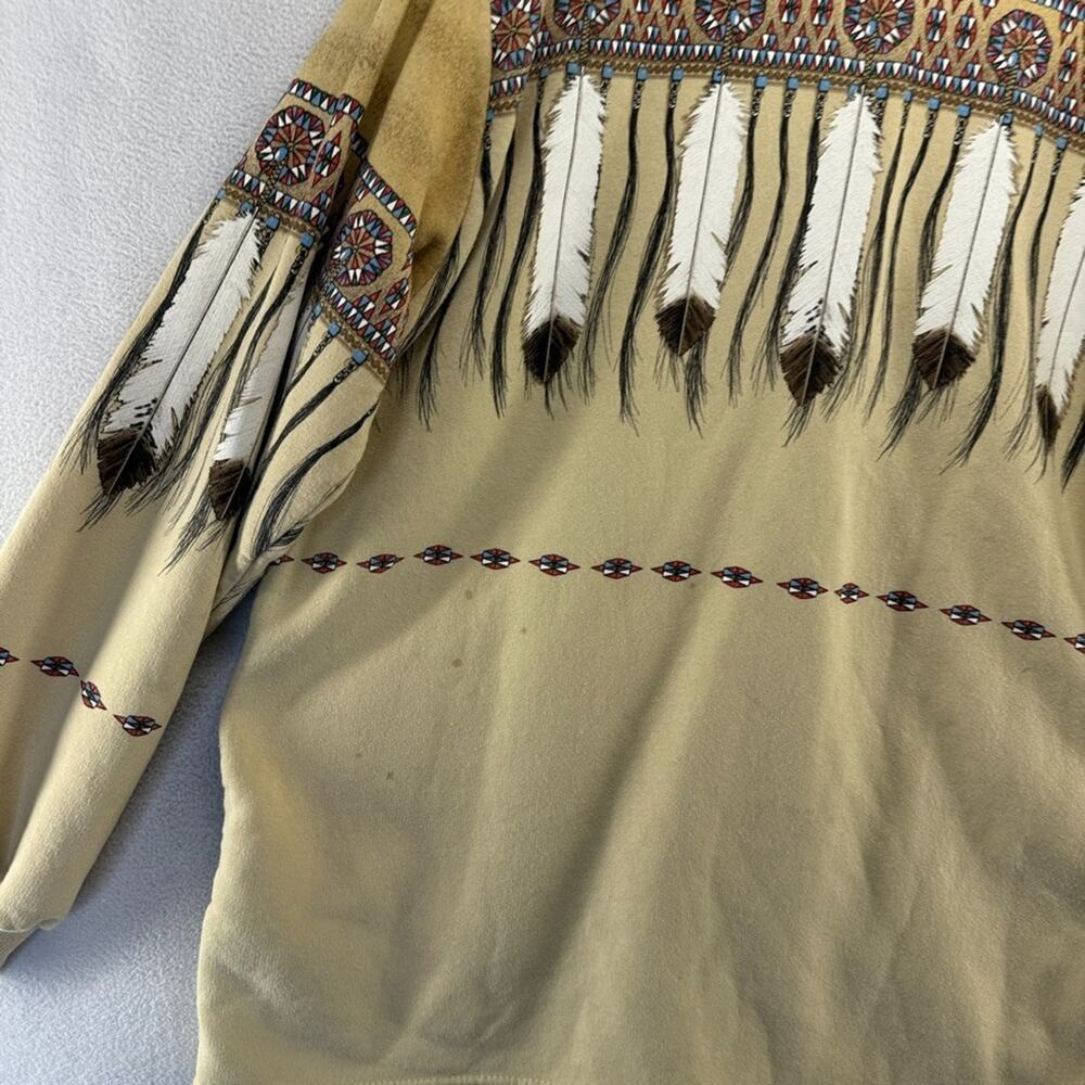 Vintage Art Unlimited Sweatshirt Women's One Size Cardigan Aztec All Over 90s - Picture 9 of 10